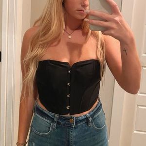 Black corset top